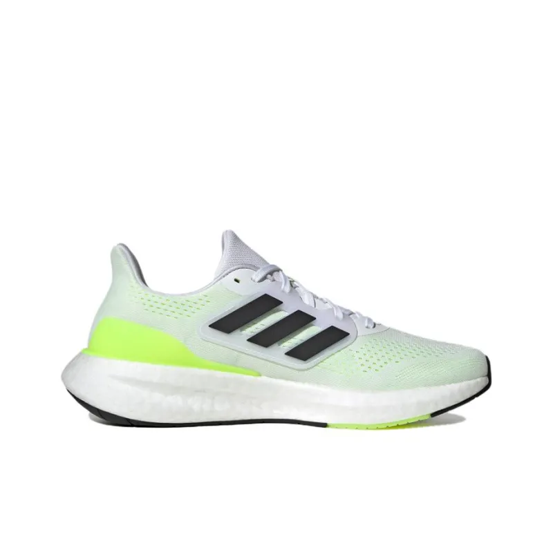 Adidas PureBoost 23 Shoes 'Cloud White Black Lucid Lemon'-1