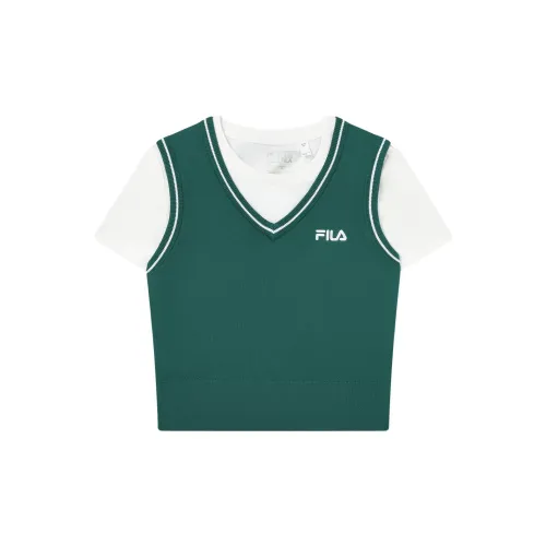 FILA T-Shirts Women's Midsummer Green