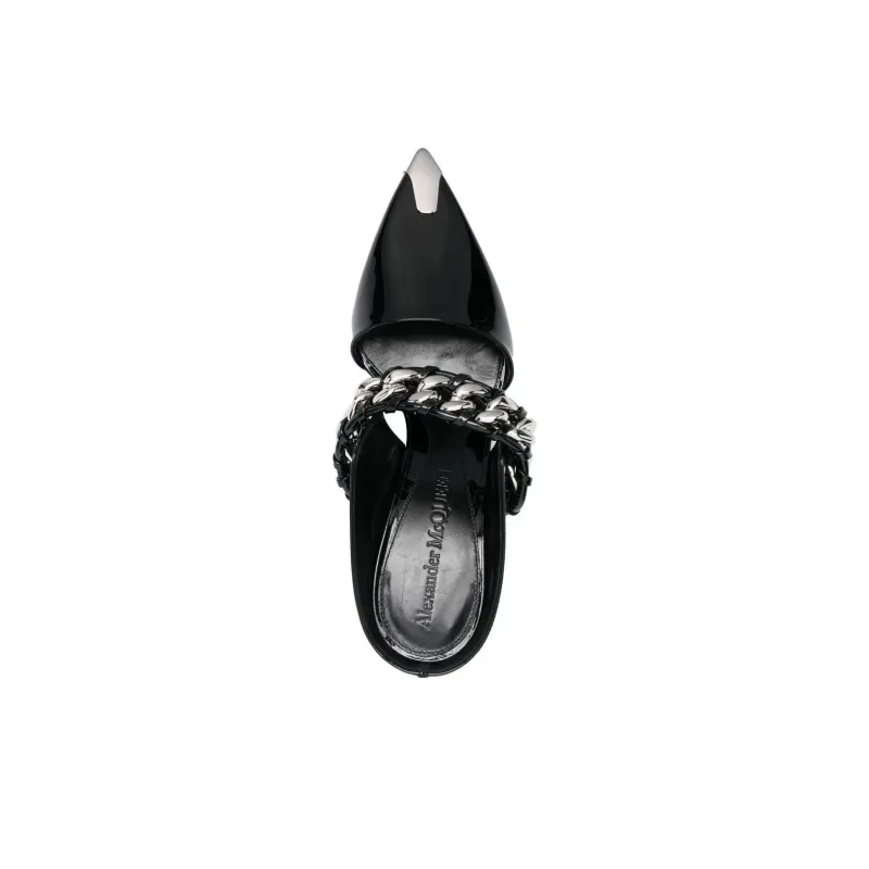 Alexander McQueen Pointed Toe Slip-On Sandals Women's-3