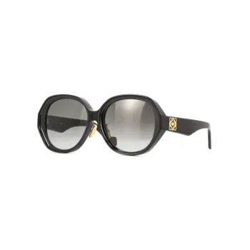 LOEWE Irregular Shape Sunglasses Women's Black