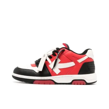 OFF WHITE Out Of Office Stylish Skateboarding Shoes Men's Red Black White