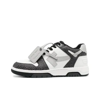 OFF WHITE Out Of Office Ooo Low Tops Black Grey With Dots