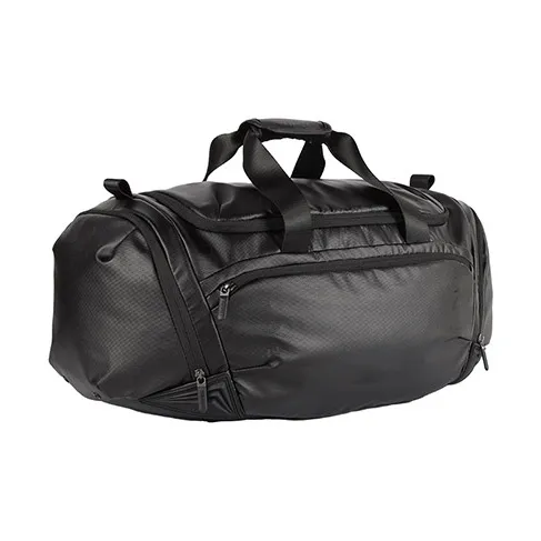 TAJEZZO PVC Travel Bag Large Size Unisex Black-1