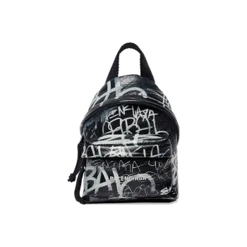 Balenciaga Explorer Sheepskin Backpack Mini Men's Black