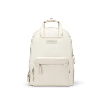 NAYO SMART Nylon Backpack Medium Size Women's Almond White