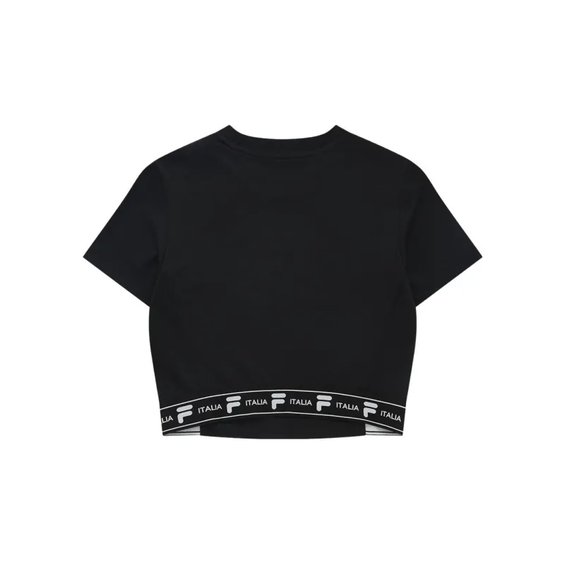 FILA FUSION BASEBALL Series Crop Top Women's Jet Black-1