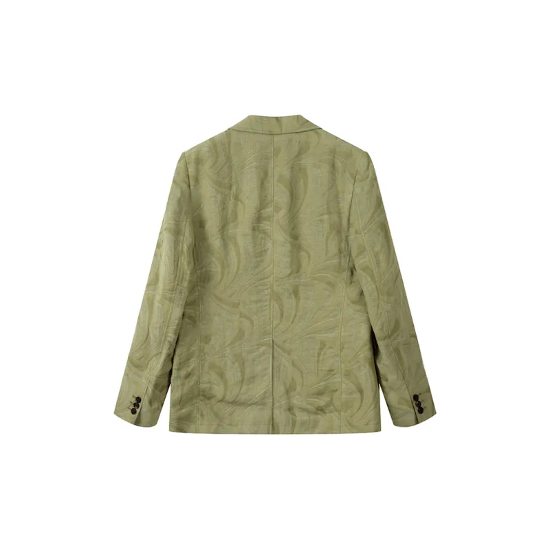 DAVID NAMAN Business Suits Men Green-1