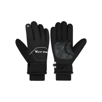 WEST BIKING Riding Equipment Cycling Glove Outdoor Unisex Nylon Swimwear Fabric M/L/XL Black
