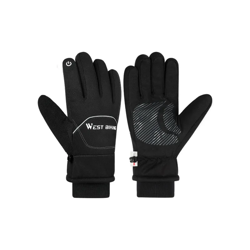WEST BIKING Riding Equipment Cycling Glove Outdoor Unisex Nylon Swimwear Fabric M/L/XL Black-0
