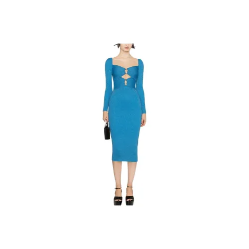 Self-portrait Long-Sleeved Dresses Women's Cobalt Blue