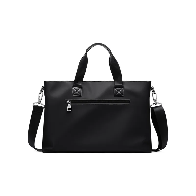 POLO Fabric Portable Briefcase Large Size Men's Black/Gray-2