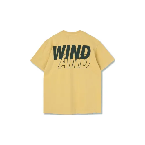 Disney X WIND AND SEA T-Shirts Unisex Yellow