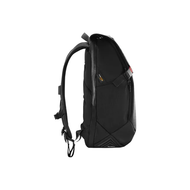 TAJEZZO Pvc Backpack Large Size Unisex Black-3
