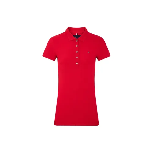 Tommy Hilfiger Polo Shirts Women's Burgundy