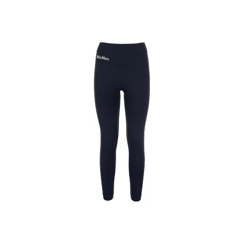 'S MAX MARA Leggings Women's Navy Blue