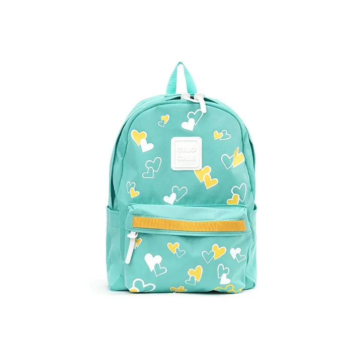 CILOCALA Polyester Backpack Large Size Unisex Emerald, Pink, Yellow, Black-1