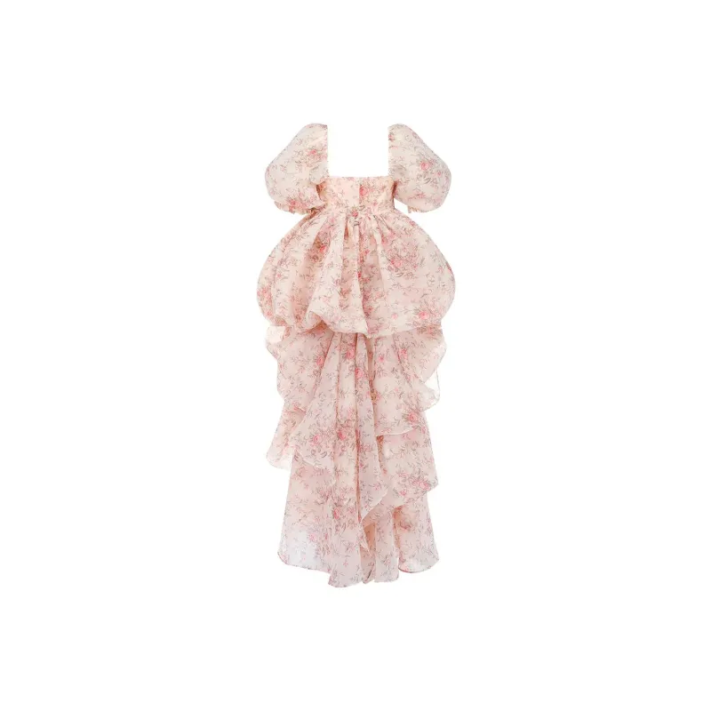 Selkie Short Sleeved Dresses Women's Pink-1