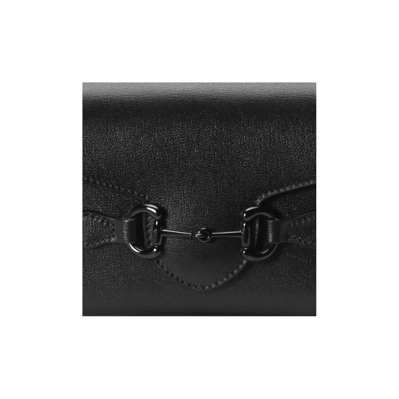 GUCCI Horsebit 1955 Leather Box Bag, Camera Bag, Shoulder Bag, Crossbody Bag Mini Men's Black-8