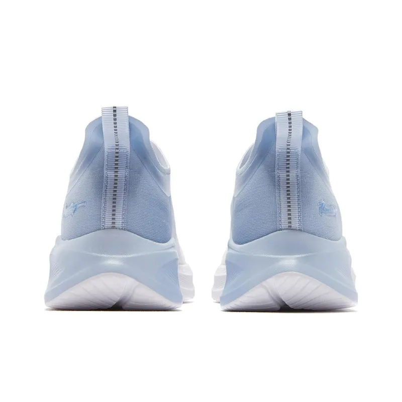 QIAODAN Light Speed 2.0 Cushioning, Slip Resistant, And Abrasion Resistant Low Top Running Shoes Men's Blue White-3