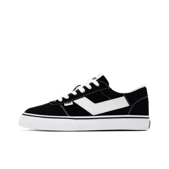 PONY SKATE Cushioned Slip Resistant Low Top Skateboard Shoes Unisex Black