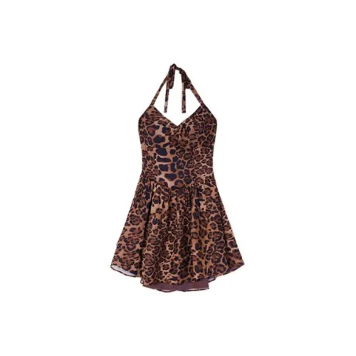 ZEROCIRCLE Sleeveless Dresses Women's Leopard