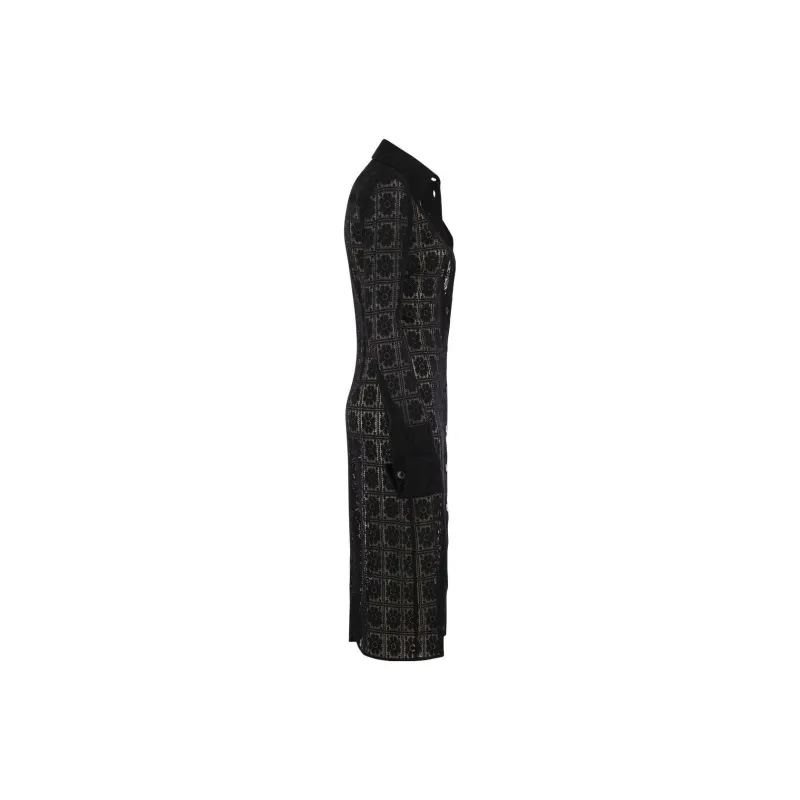 SportMax Buttoned Long Sleeved Dress-2