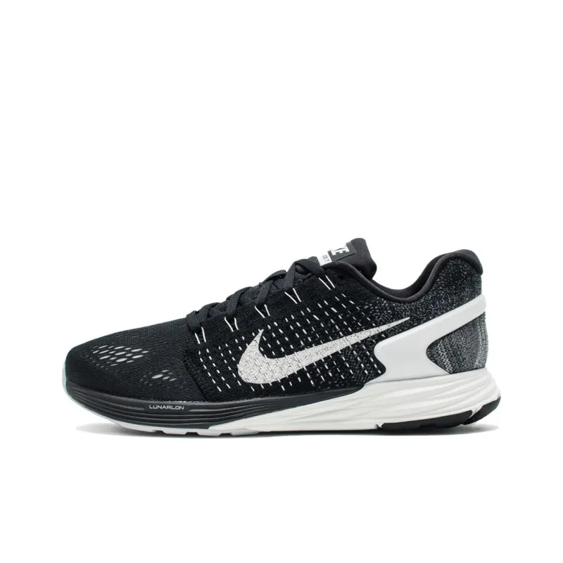 Nike LunarGlide 7 Cushioning Low-Top Running Shoes Men's Black-0