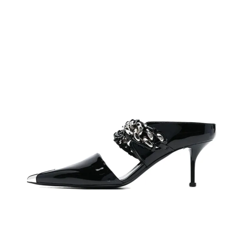Alexander McQueen Pointed Toe Slip-On Sandals Women's-0