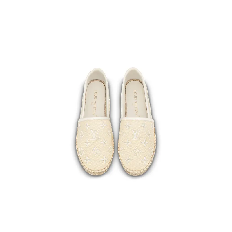LOUIS VUITTON Starboard Flat Espadrille Shoes 'Baby Yellow' Women's-3