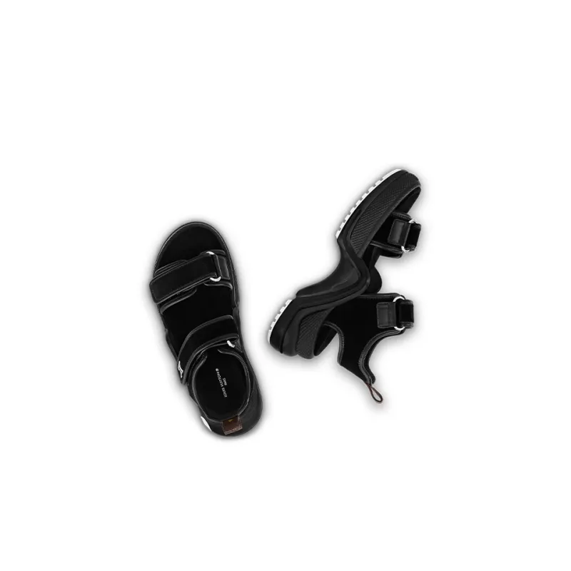 LOUIS VUITTON Lous Beach Sandals Women's Black-3