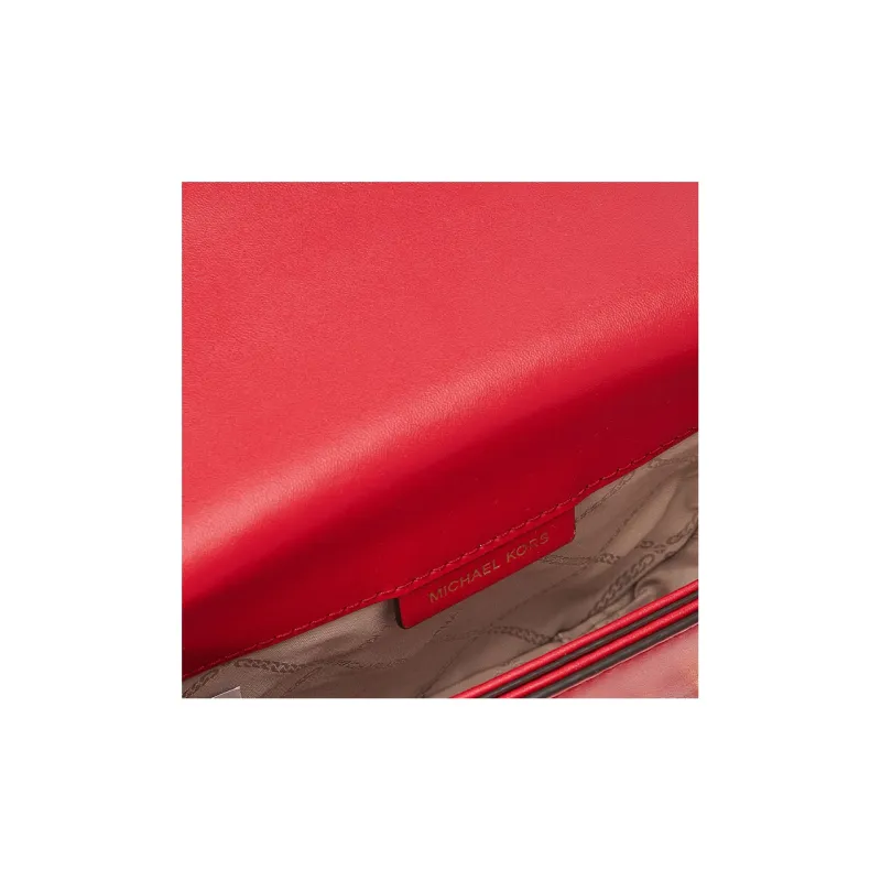MICHAEL KORS Hally Artificial Leather Shoulder Bag Crossbody Bag Extra Small Red-3