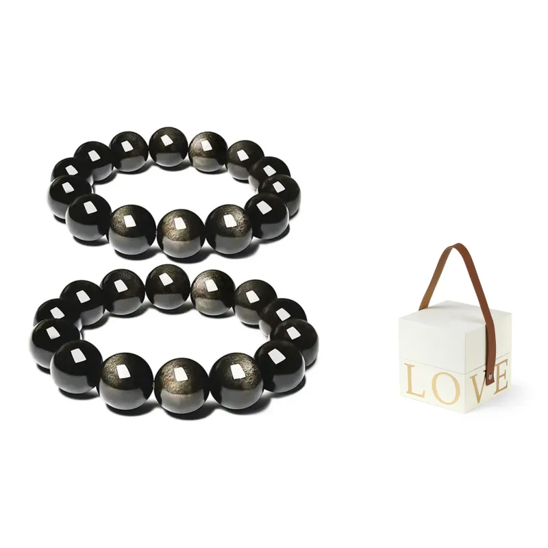 MISS TOOYA Obsidian Bracelets Unisex-15