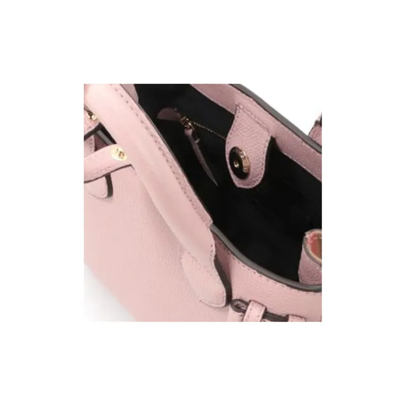 Burberry The Banner Series Leather Handbag One Shoulder Handbag Mini Women's Light Blue Multicolor-3