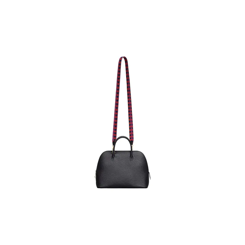 HERMES Maxi Quadrille Canvas With Swift Calfskin Bag Straps Women's Sapphire Blue / Anemone / Nasturtium / Black-1