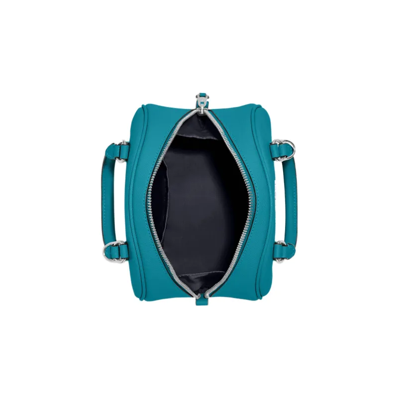 COACH Sydney Cross Grain Leather Dome Bag, Handbag, Crossbody Bag Small Size Women's Azure Blue-2
