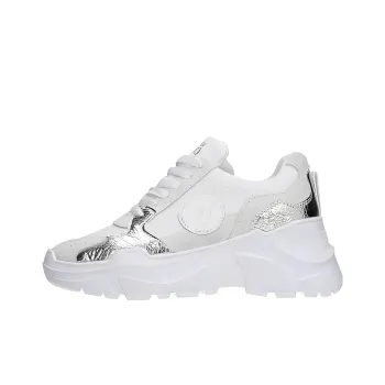 Versace Women's Speedtrack Sneaker 'V Emblem   White Silver'