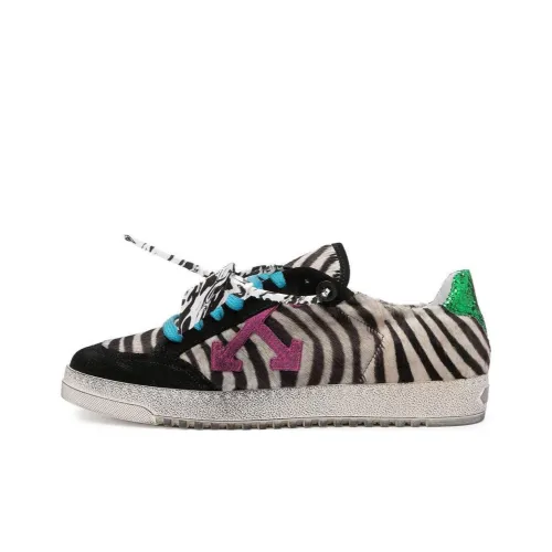 OFF-WHITE Skateboard Shoes Men Low-Top Zebra Pattern