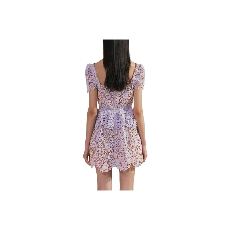 Self portrait Short Sleeved Dresses Women's Lilac-1