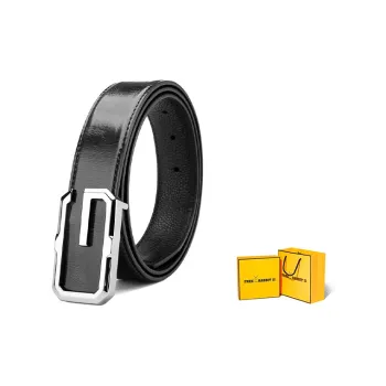 FREE RABBITⅡ Vintage Two Tone Youth Smooth Buckle Cow Leather Leather Belts Men's 3.5cm