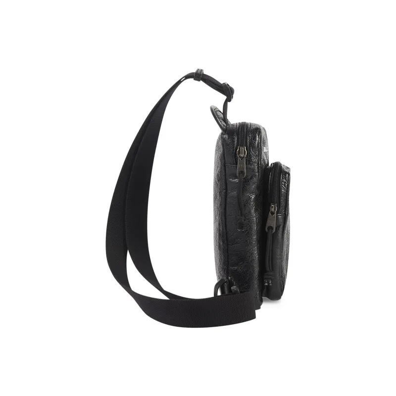 Balenciaga Explorer Sheepskin Shoulder Bag, Crossbody Bag Men's Black-2