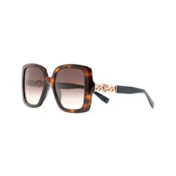 Tommy Hilfiger Plate Frame Irregular Shape Sunglasses Women's Tortoiseshell