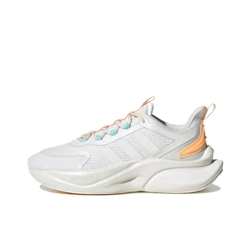 Adidas Alphabounce+ Running Shoes Women's Low-Top White/Orange