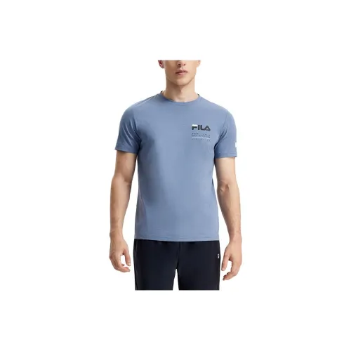 FILA T-Shirts Men Iron Paint Blue