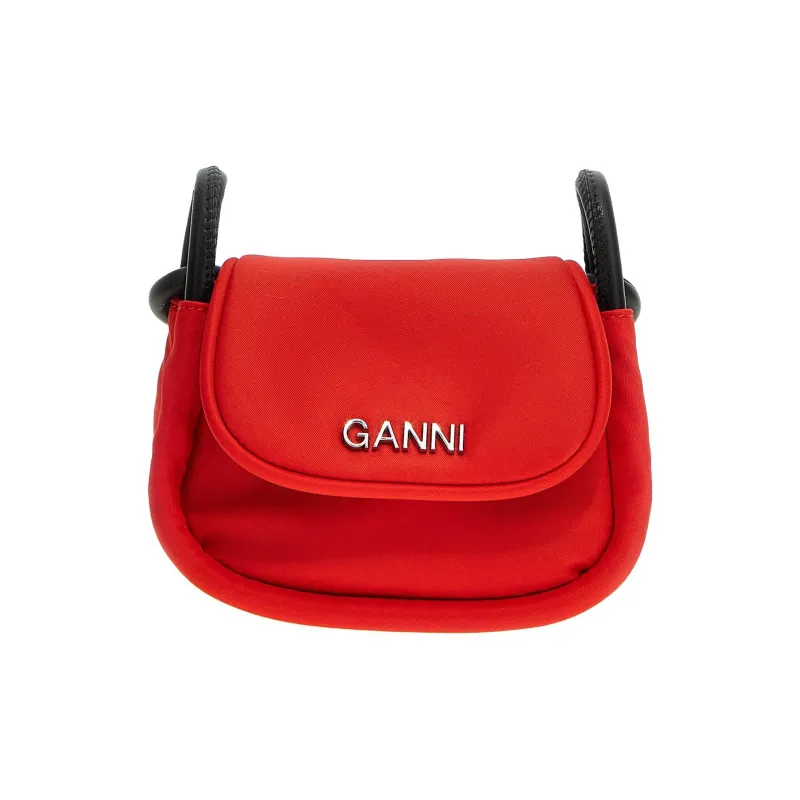 GANNI Technical Fabric Shoulder Bag Crossbody Bag Mini Women's Red-0
