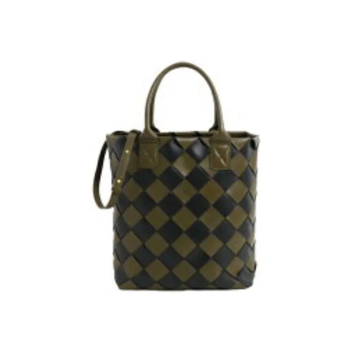 Bottega Veneta CABAT Lambskin Shoulder Bag, Crossbody Bag, Handbag Medium Size Women's Mustard Yellow/Black-1
