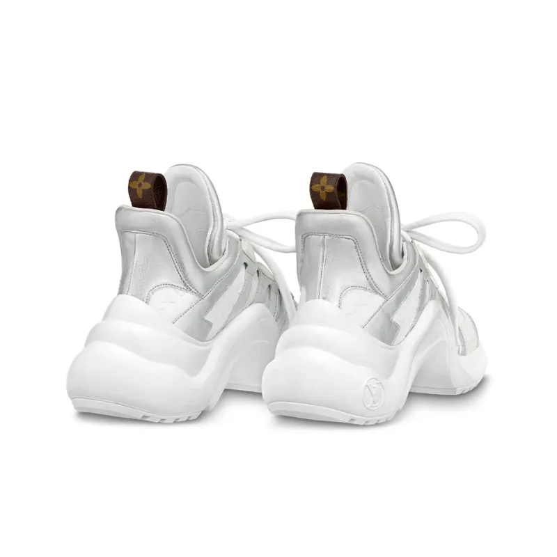 LOUIS VUITTON Lv Archlight Sneakers 'White Mini Monogram Silver' Women's-4