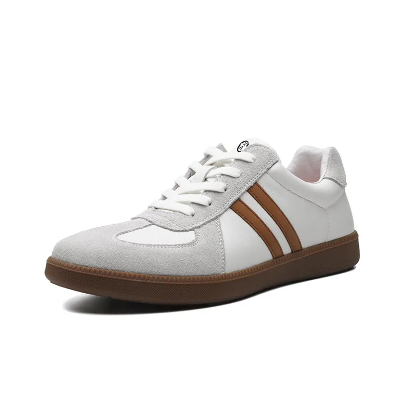 CHARRIOL German Army Trainers Slip Resistant Low Top Casual Skateboard Shoes Men's White-1