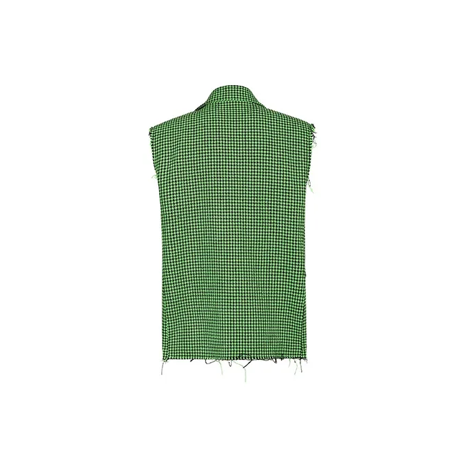 Valeria Obbaco Spring And Summer Vest Unisex Green-1