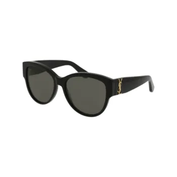 SAINT LAURENT SL M3 55 Grey & Black Sunglasses