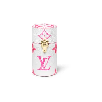 LOUIS VUITTON Canvas 100ML Perfume Storage Bag Women's Pink/White
